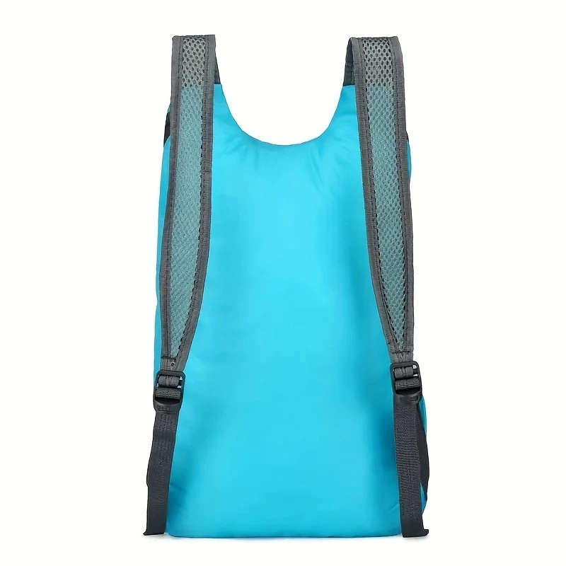 1pc Ultra-Lightweight Portable Folding Backpack for Outdoor Travel Camping Durable Polyester