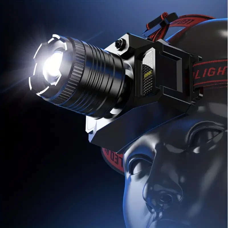 Rechargeable Head Mounted Flashlight