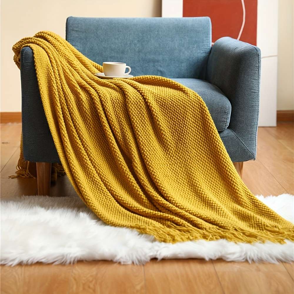 Blanket Color Rust size 152.4cmx203.2cm
