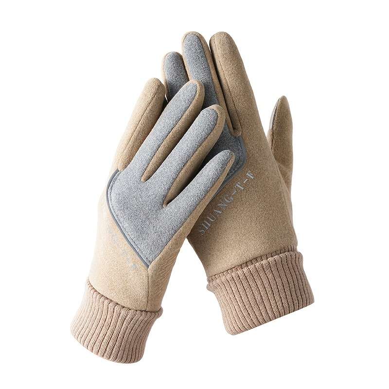 1 Pair Pink One Size Warm Gloves