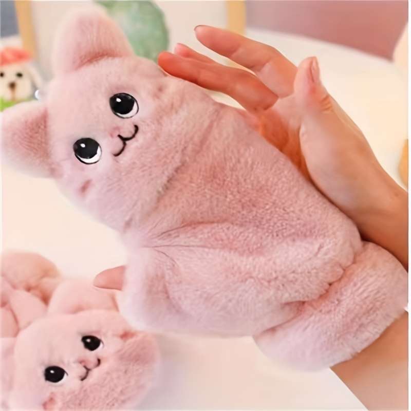 1 Pair Grey Warm Gloves