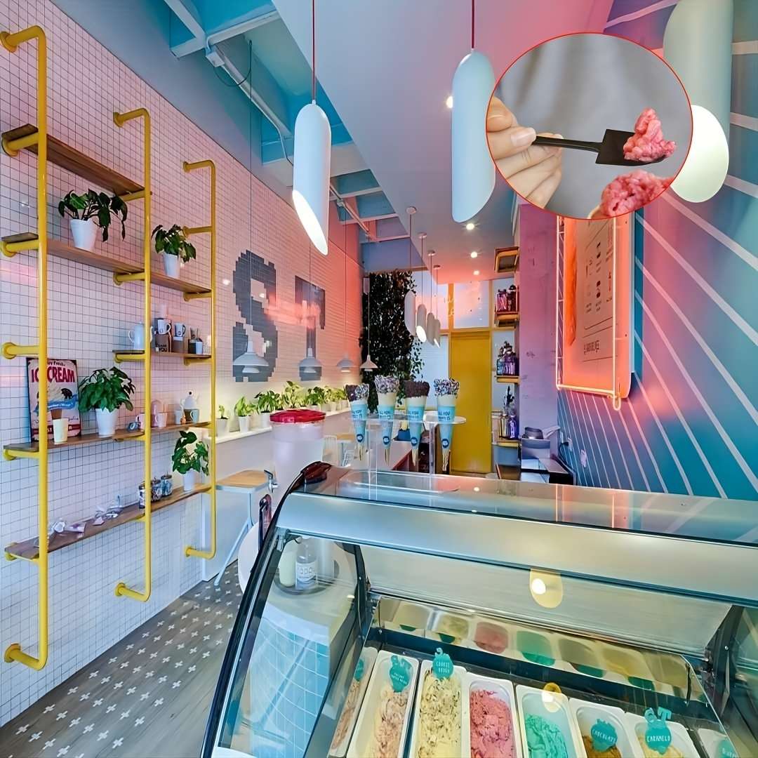 50Pcs Plastic Disposable Mini Ice Cream Dessert Scoop