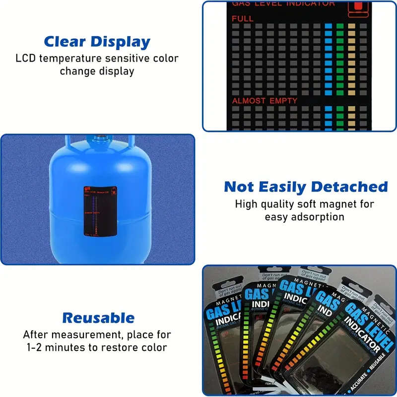 10Piece Practical Propane Butane LPG Fuel Tank Level Indicator