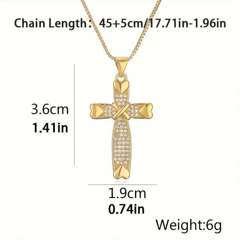 Cross Pendant with Necklace