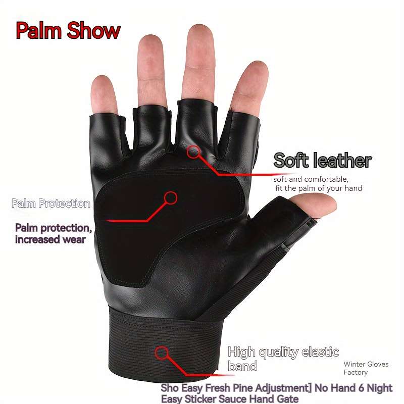 1 Pair Blue Outdoor Sports Gloves