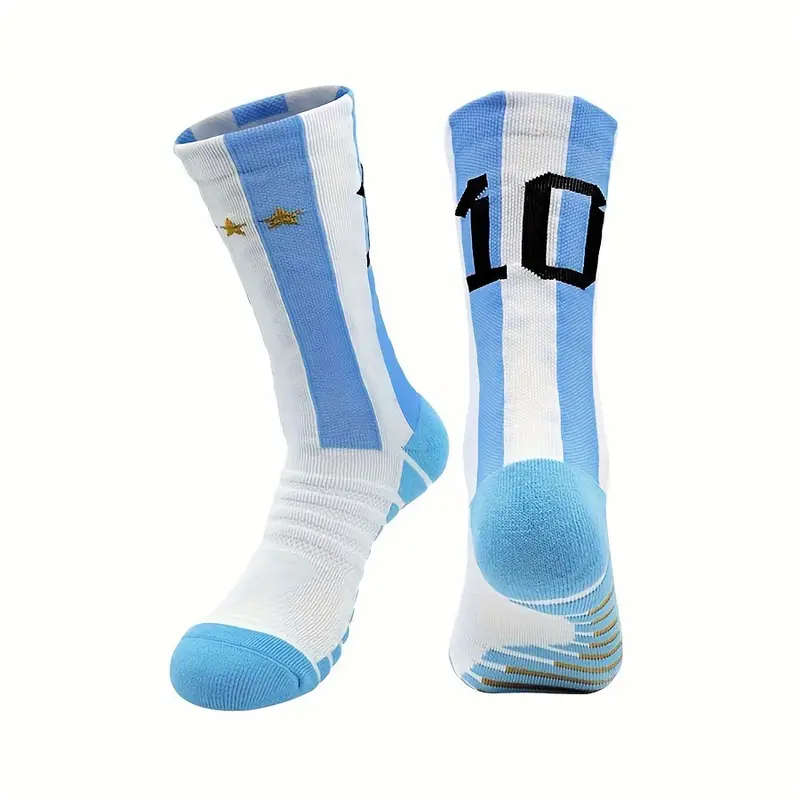 Mens Athletic Socks, Polyester Blend with Spandex