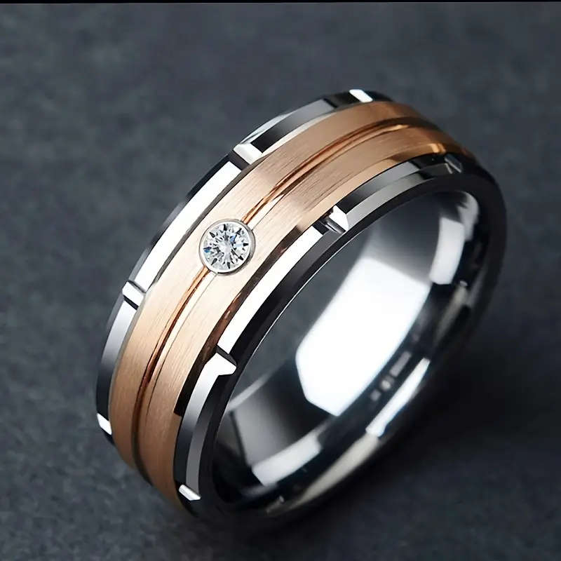 Men's 8mm Wide Titanium Ring