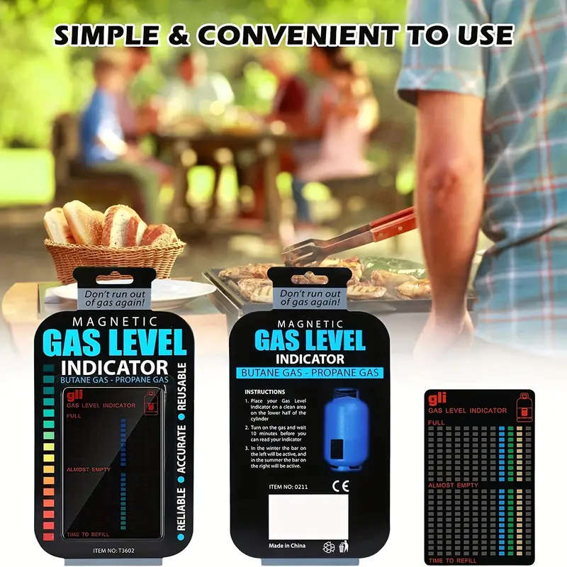 10Piece Practical Propane Butane LPG Fuel Tank Level Indicator