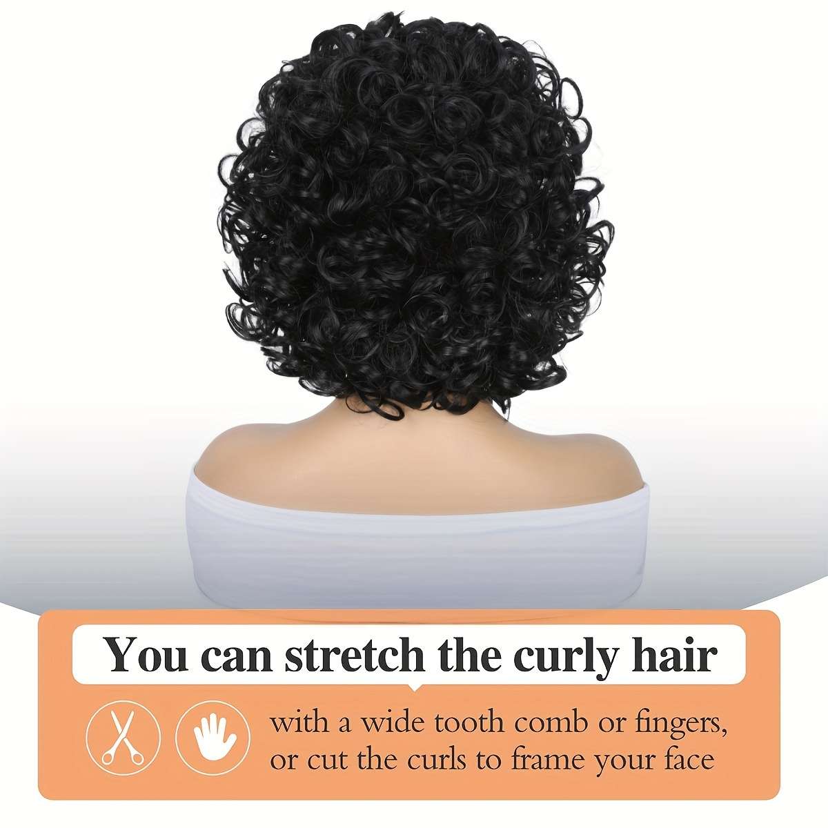 1Pc 1B 25.4cm Fashion Design Wig