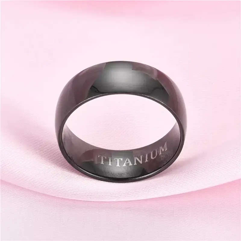 Titanium Black Ring for Men