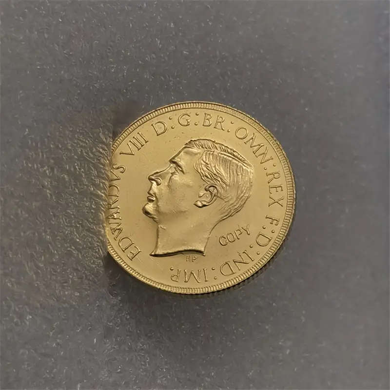 1937 UK Edward VIII Golden Replica Coin