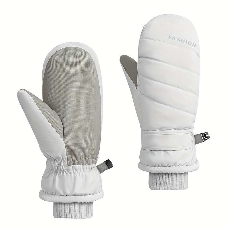 1 Pair Pink One Size Warm Gloves