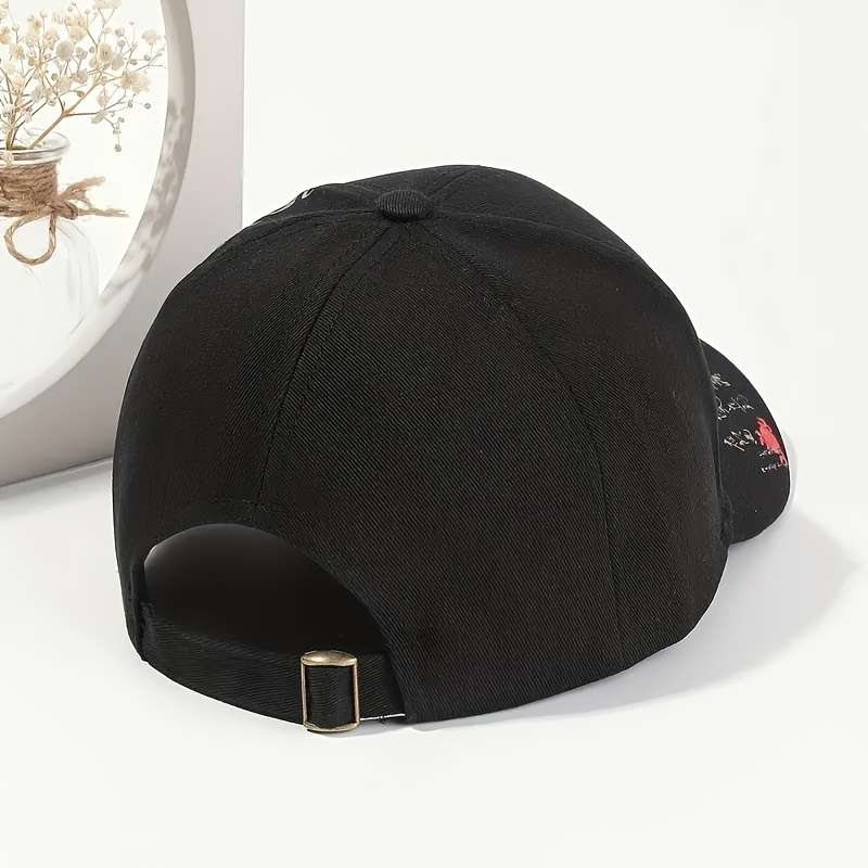 Hat Oriental Dragon Peaked Cap Black