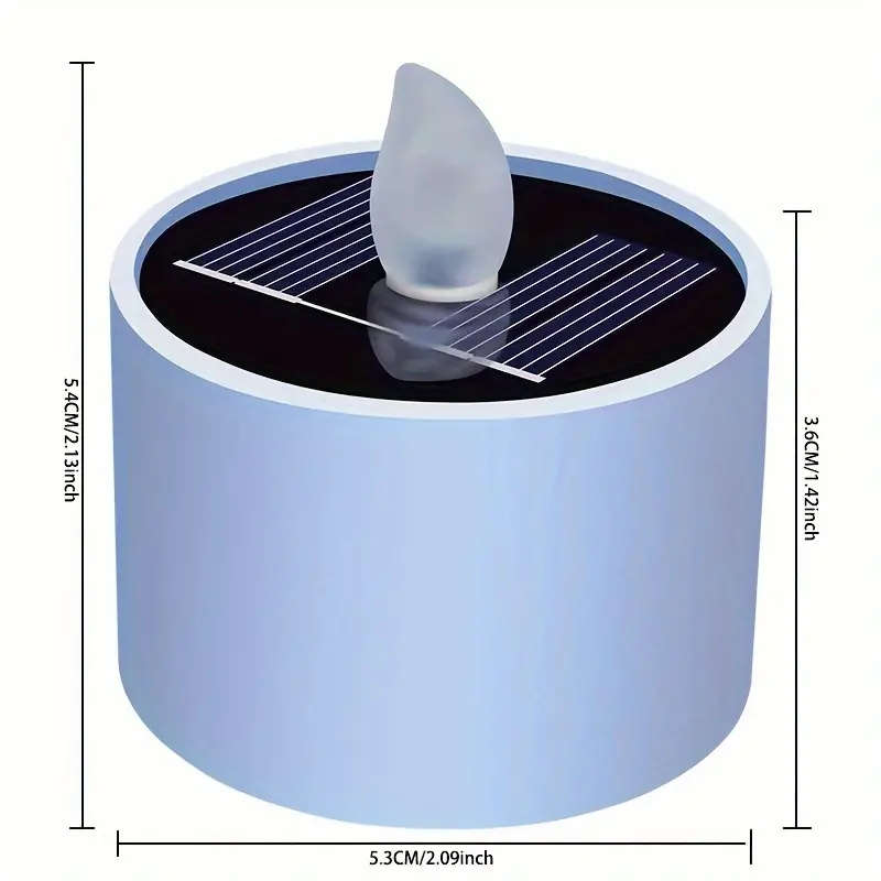 6pcs White Solar Candle Lights