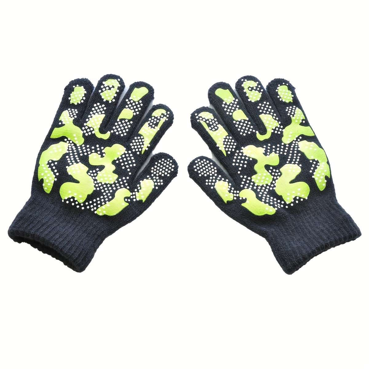 1 Pair Black Outdoor Sports Gloves