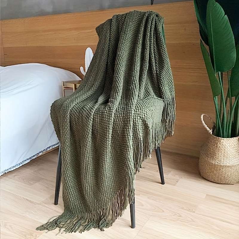 Blanket Color Rust size 152.4cmx203.2cm