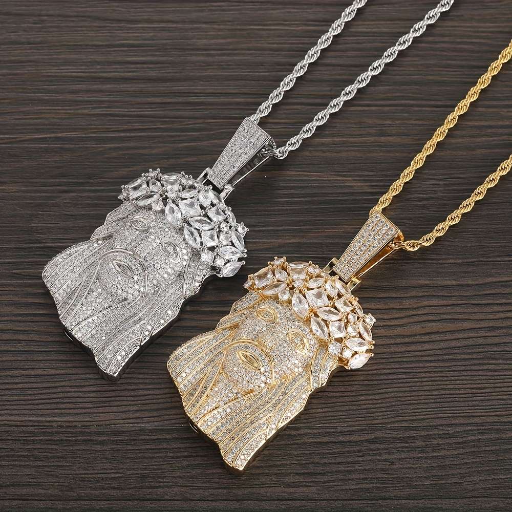 Silver Color Jesus Theme Pendant