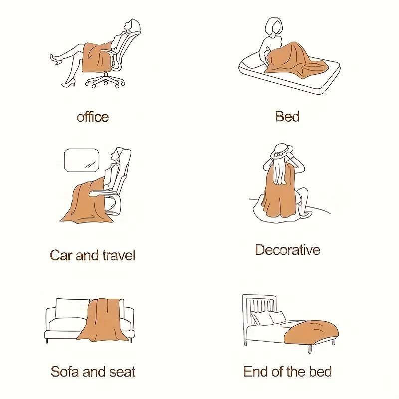 1ps Blanket Color Beige size 100x160cm