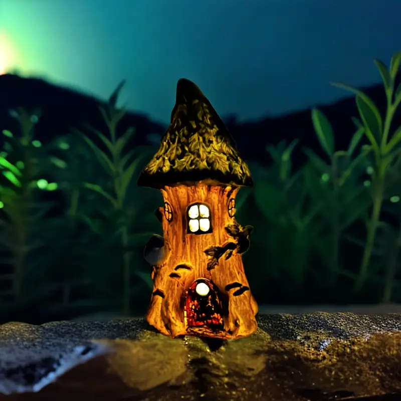 Solar Tree House Lights for Gardens and Patios
