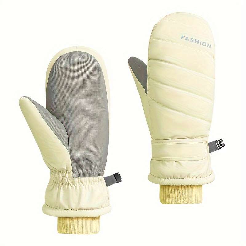 1 Pair Pink One Size Warm Gloves