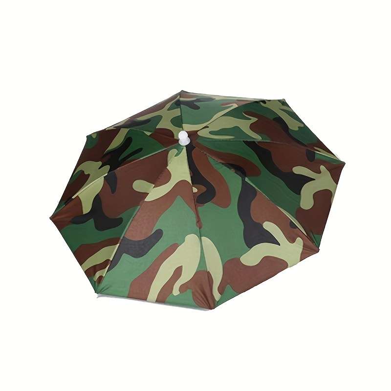 Multicolored Umbrella Hat With Hands-Free Design High Quality Sun Rain Protection