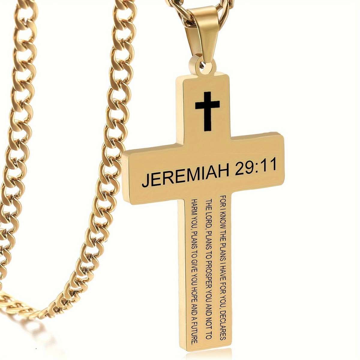 1 Piece Black Jesus Theme Pendant