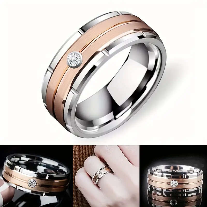 Men's 8mm Wide Titanium Ring