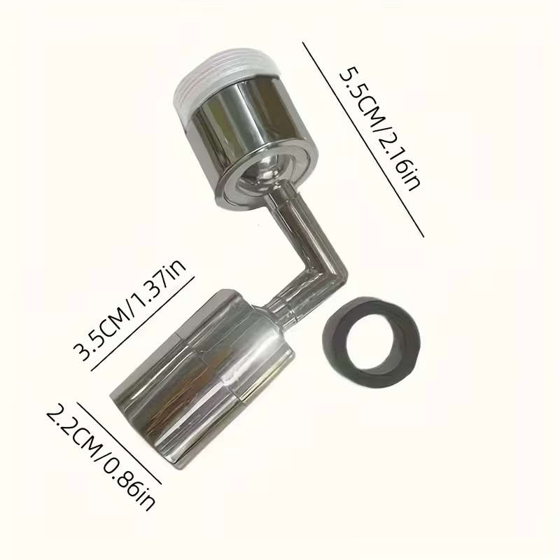 1 Piece Chrome Faucet Sink 720 Degrees Rotatable