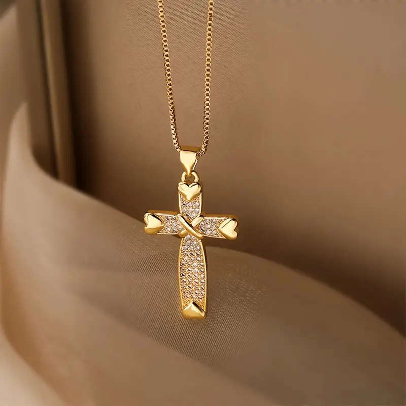 Cross Pendant with Necklace