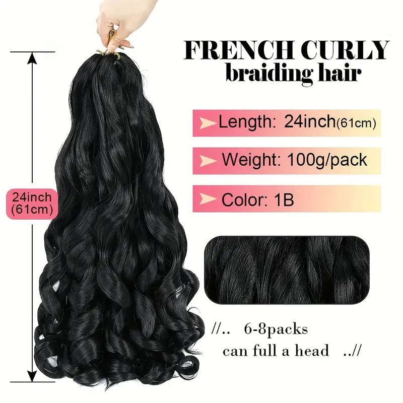 Crochet Hair French Curly Braiding Hair