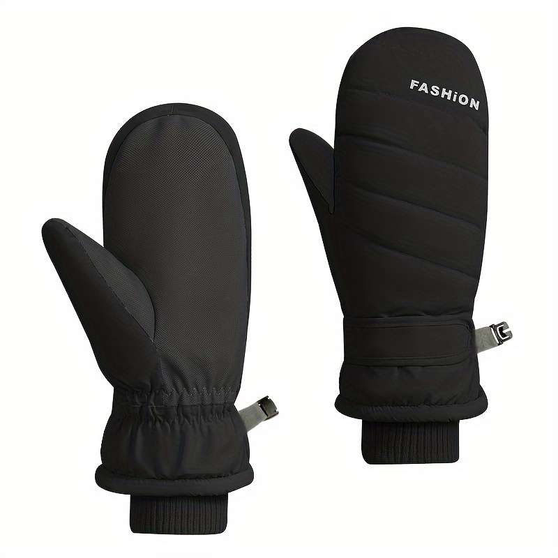 1 Pair Pink One Size Warm Gloves