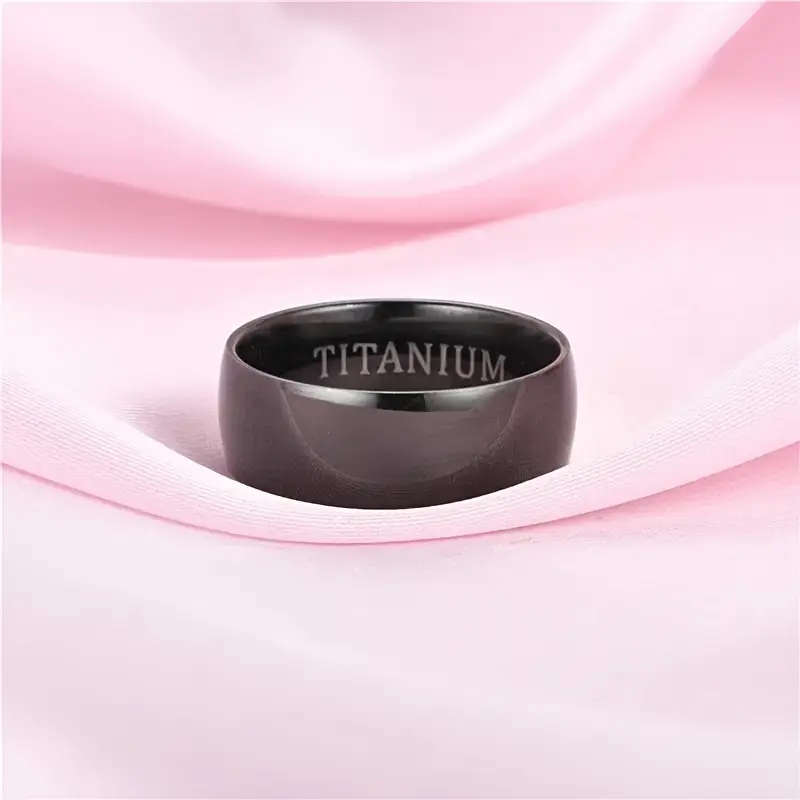 Titanium Black Ring for Men