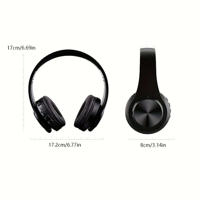 1pc Wireless Headphones With Headband Support Card Insertion Wired Wireless Multifunctional Use Colo