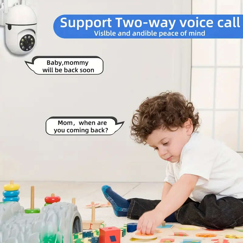 1080p HD Smart PTZ WiFi Security Camera - Indoor/Outdoor