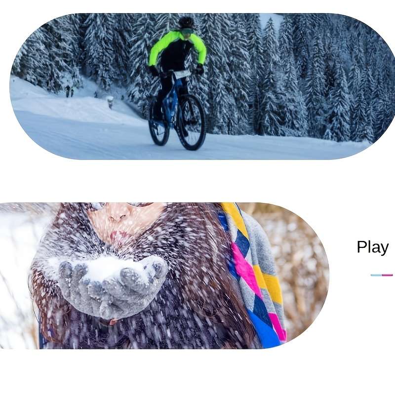 1 Pair Pink One Size Warm Gloves