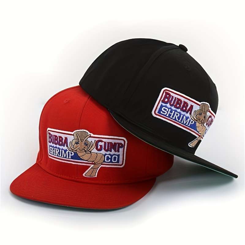 1 Men'S Forrest Gump-Inspired Shrimp Baseball Cap Adjustable Lightweight Polyester Uv Prote