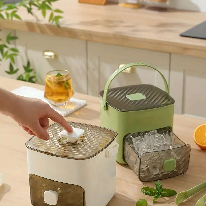48 Grids Ice Cube Mold Easy Gland-Large Capacity No Electricity Needed Double Layer Design Food