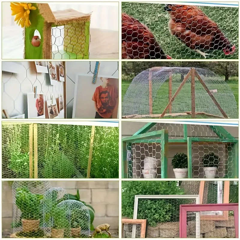 High Quality Galvanized Chicken Cage Net Durable Hexagonal Poultry Fencing 1M*10M