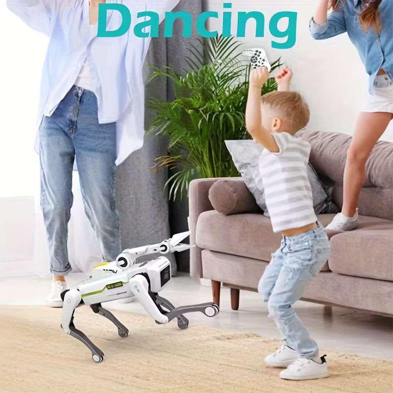 AI Smart Interactive Intelligent Dog Robot with Remote Controlled Arm