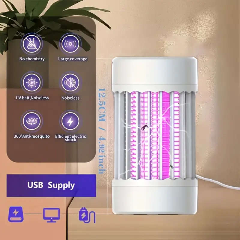 Mosquito Killer Lamp - Non-Toxic Bug Zapper with UV Light & Soundwave Technology