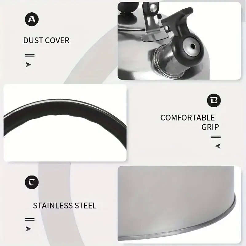 1 Piece Stainless Steel Teapot