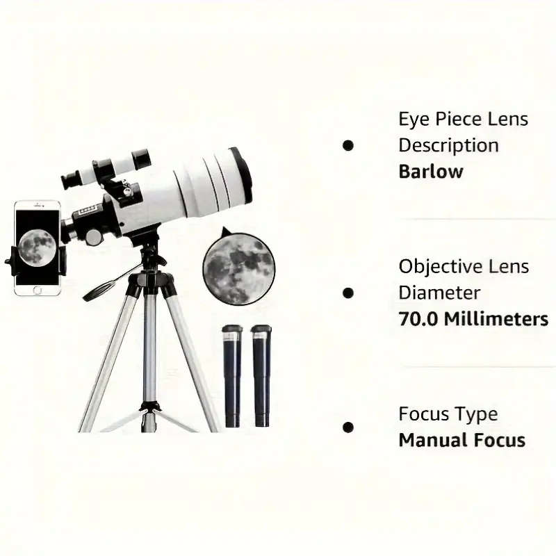 High-Definition F30070 Astronomical Telescope For Beginners