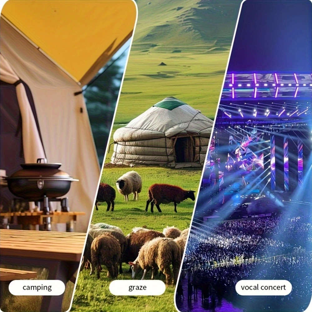 1pc 10X Upgraded HD Portable Zoom Binoculars Folding Performance Telescopes with ABS Material Non-Wa