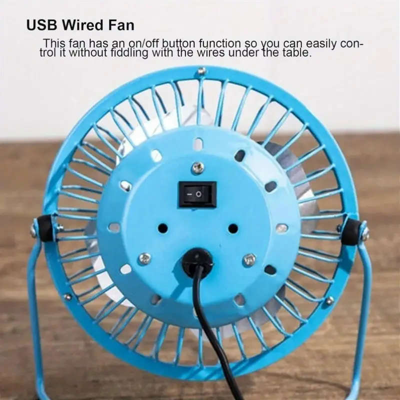 4-Inch USB Desktop Fan Black
