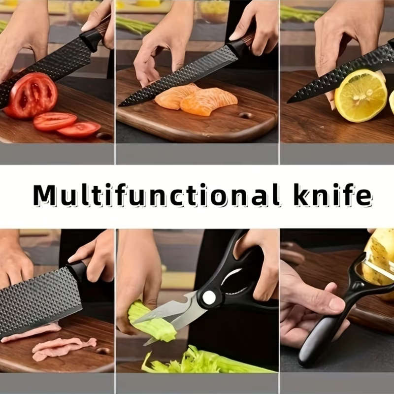 6PC Kitchen Stainless Steel Knife Set