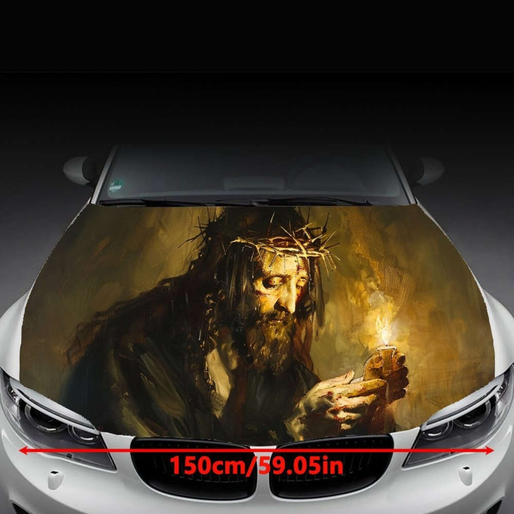 1pc Black Jesus Christian Themed Stickers