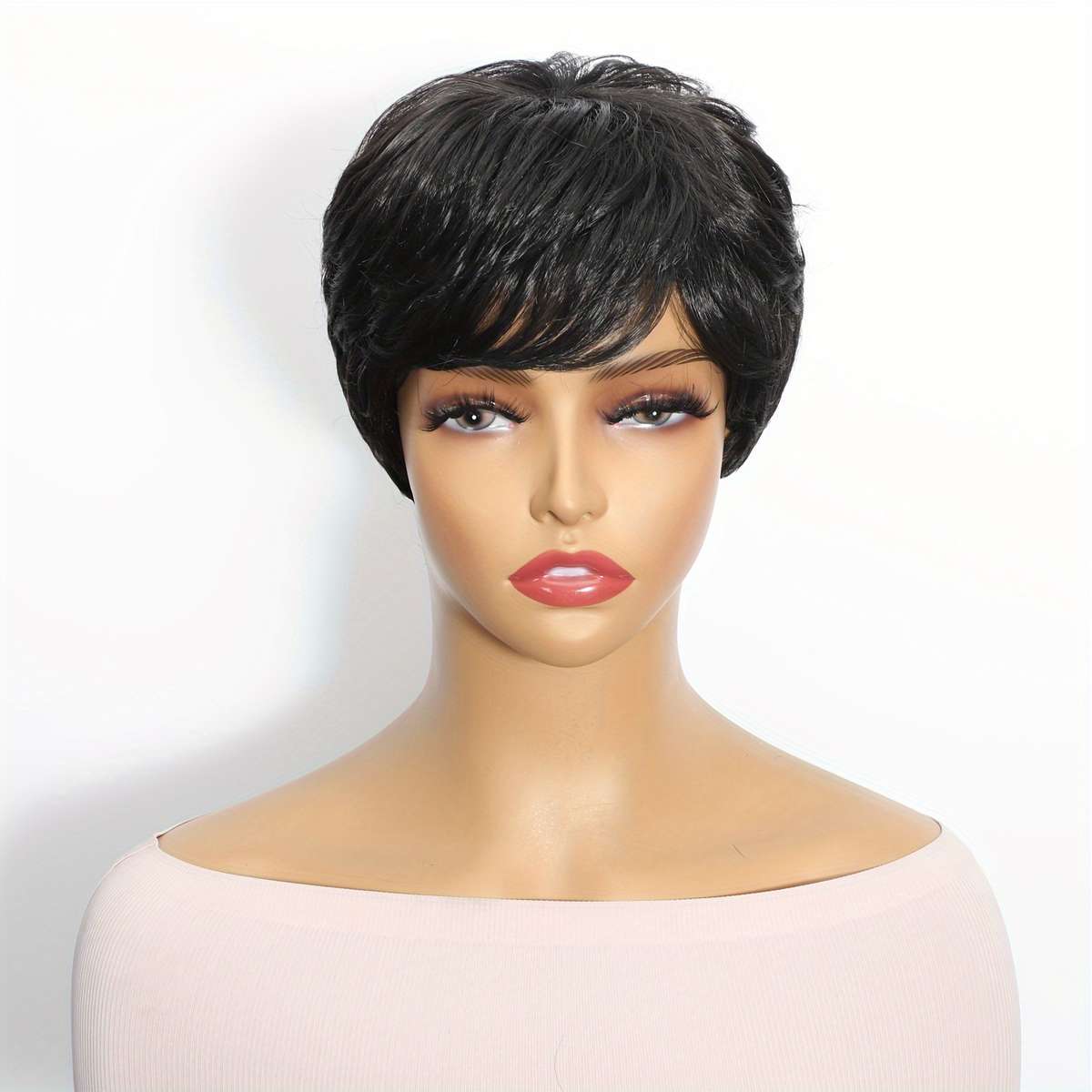 1Pc Black 10.16cm Fashion Design Wig