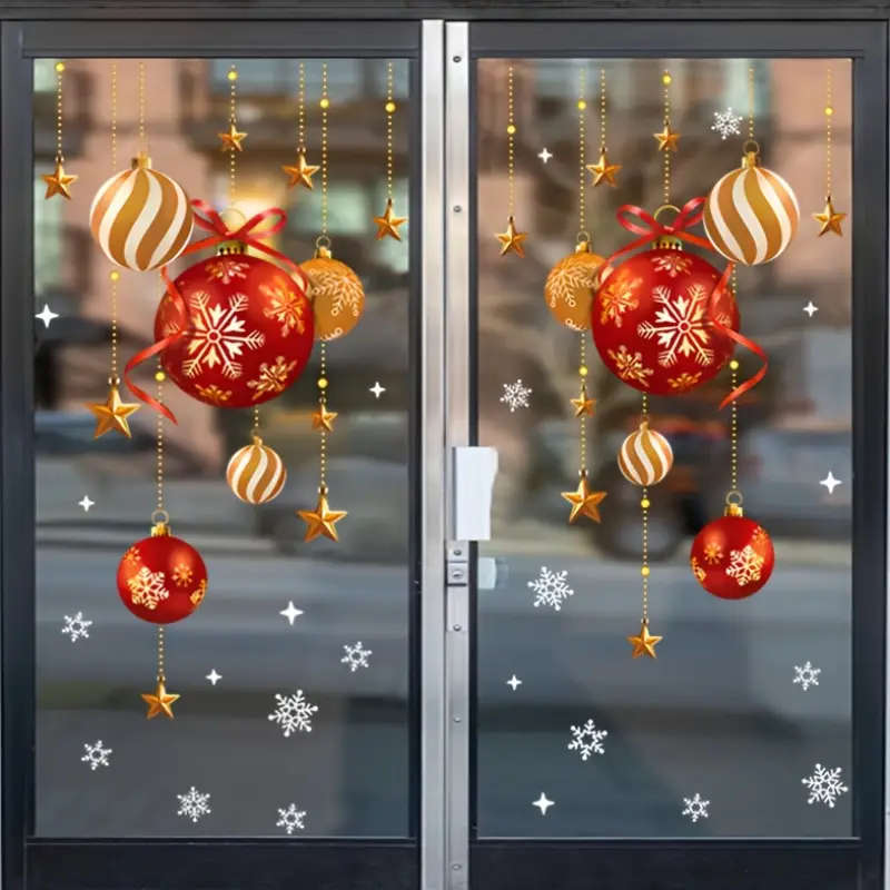 Modern Christmas Window Decal