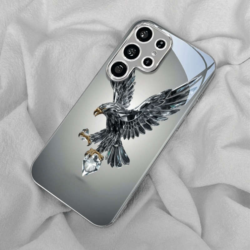 1pc  silvery  For Samsung Galaxy S24 Phone Cases