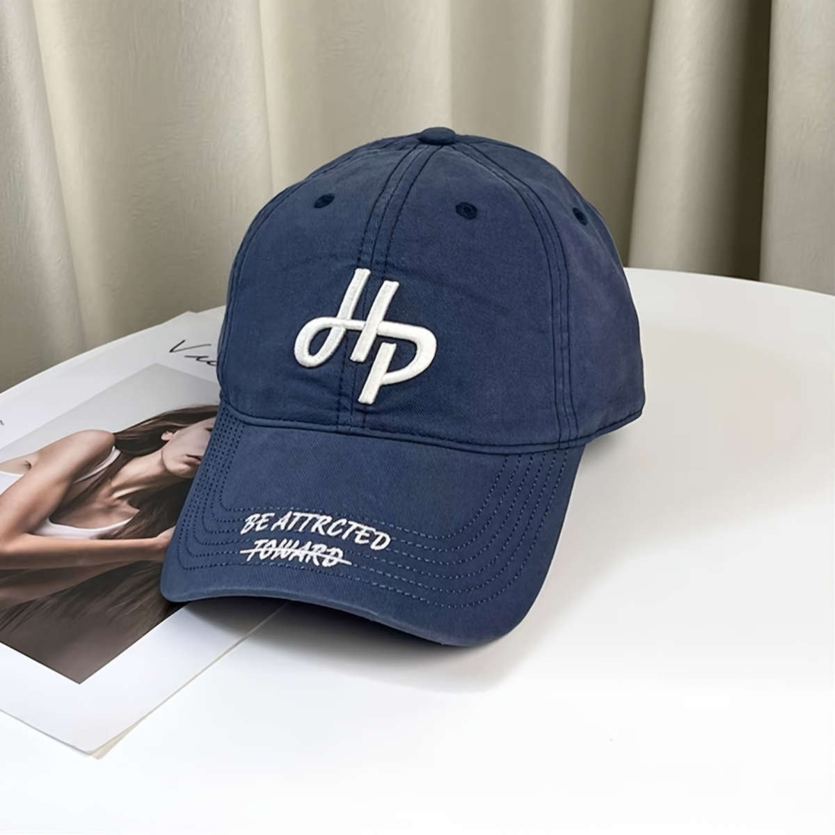 Unisex Embroidered Cotton Baseball Cap Fantasy Theme Breathable Adjustable Fit Hand Wash On